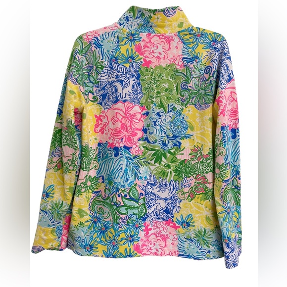 Lilly Pulitzer like new half zip long sleeve pullover size medium - Picture 6 of 7